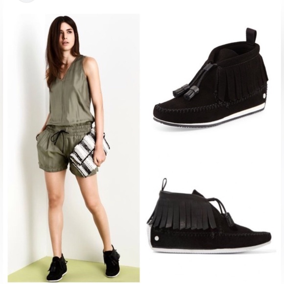 Rag & bone Ghita moccasin fringe bootie Size 7/37 - Picture 3 of 17